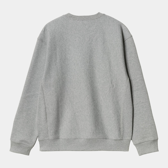 crewneck Carhartt WIP American Script Sweatshirt (Grey)