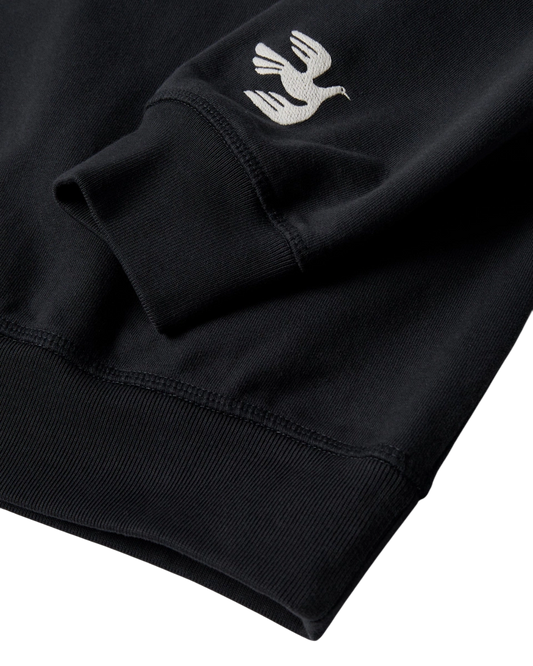 Bluza by Parra Weird trad logo crewneck dark navy