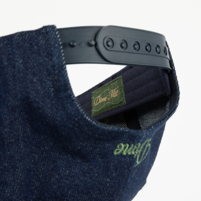 Dime Cursive D Full Fit Cap indigo denim