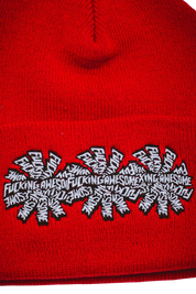Czapka Fucking Awesome 3 spiral cuff beanie red