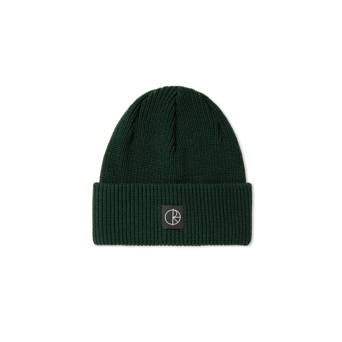 Polar Lines Merino Beanie (Dark Green)