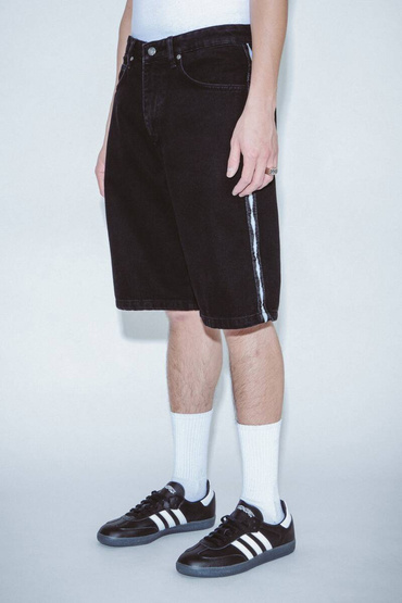 szorty Fucking Awesome Striped Jean Short (Black)