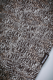 Fucking Awesome Burnt Sticker Stamp Zipped Hoodie AOP (Black)