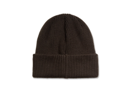 Polar double fold merino beanie brown
