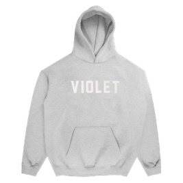 bluza VIOLET x David Enth Zip Hoodie (Grey/White)