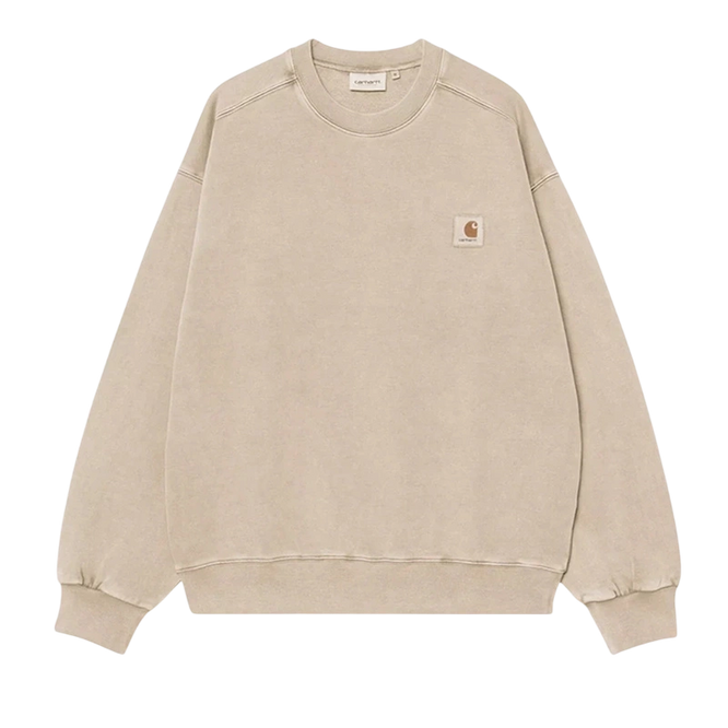 Carhartt WIP Vista Sweat Fleur De Sel garment dyed
