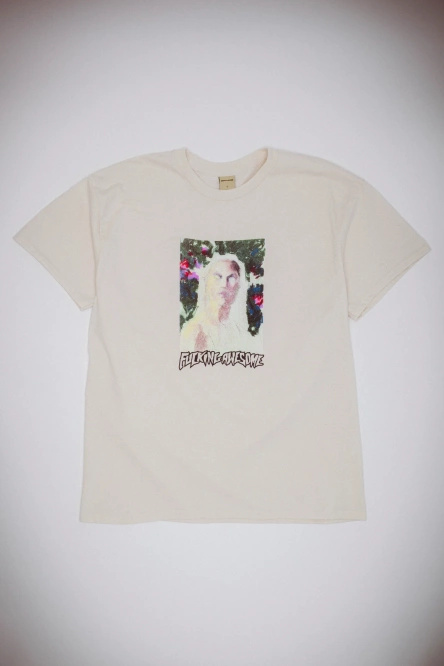 Fucking Awesome Painterly Short  Sleeve Tee (Bone)