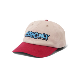 Cash Only Payday 6 Panel Cap tan/burgundy