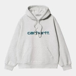 Carhartt WIP Hooded Carhartt Sweat (Ash Heather/Blue))