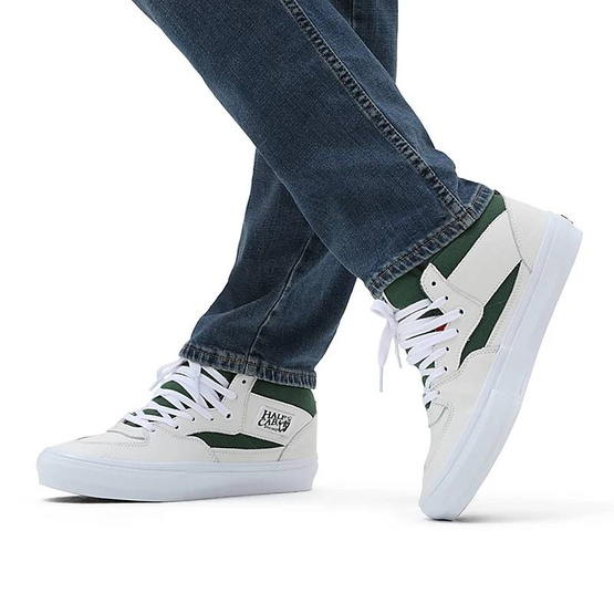 Vans Half Cab (White/Green)