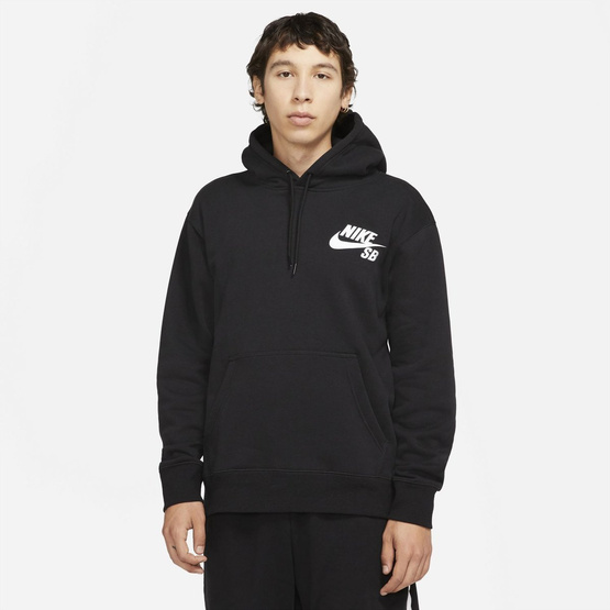 bluza nike SB ICON HOODIE BLACK/WHITE