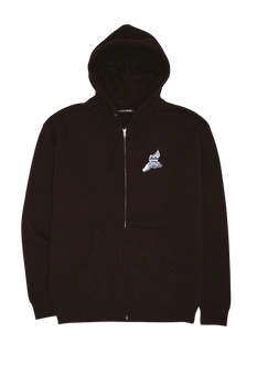 Fucking Awesome House on Fire 2 zip up hoodie black