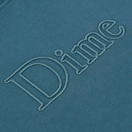 bluza dime classic outline crewneck real teal