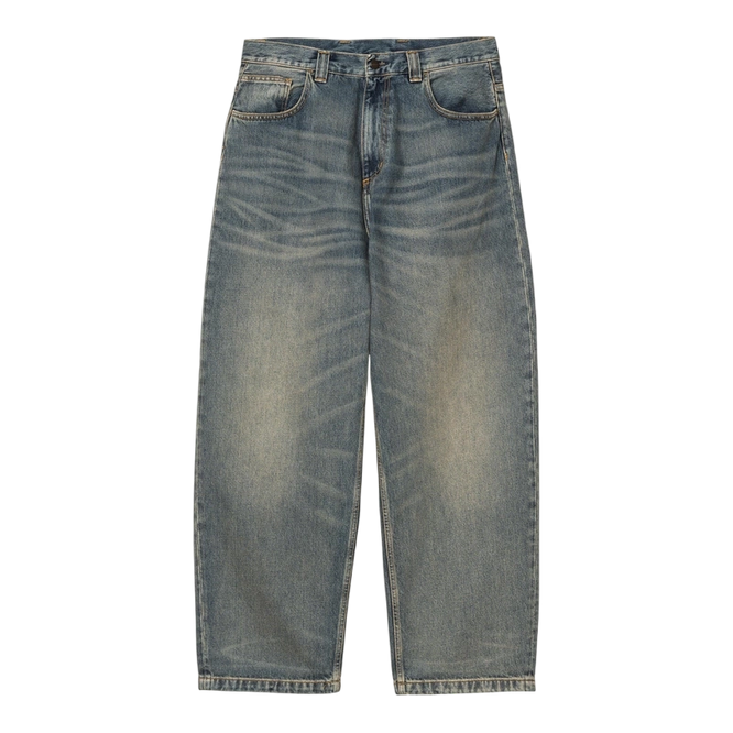Carhartt WIP Brandon Pant Blue worn washed