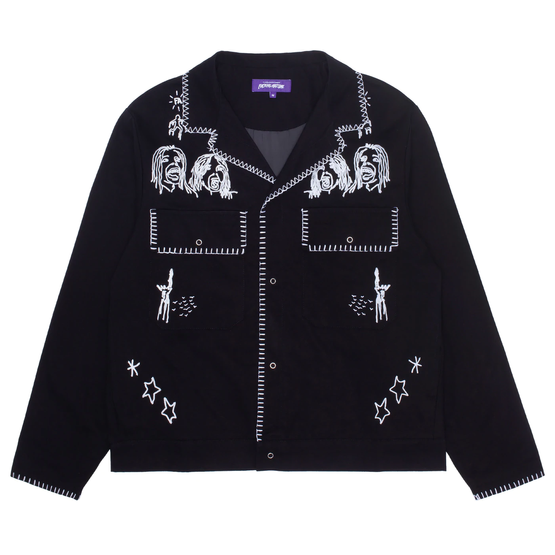 kurtka Fucking Awesome - Embroidered Mechanics Jacket (Black)