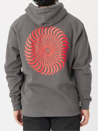 Bluza Spitfire Swirl Hoodie (Grey/Red)