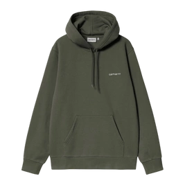 Carhartt WIP Hooded Script Embroidery Opuntia / White