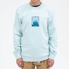 bluza ripndip not today embroidered art crewneck light blue