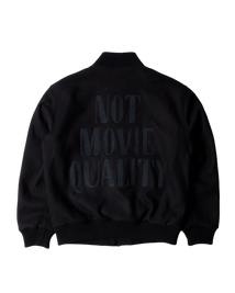 kurtka by Parra Not movie quality varsity jacket black