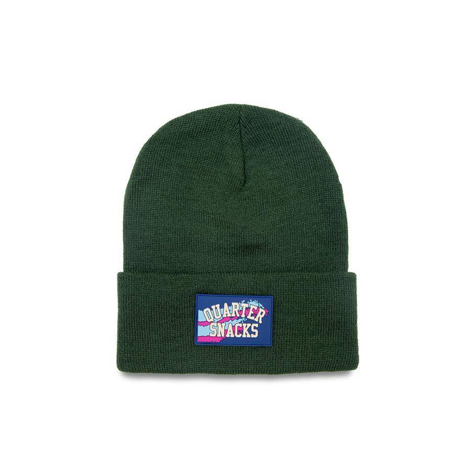 czapka quartersnacks Rubber Label Beanie — Green