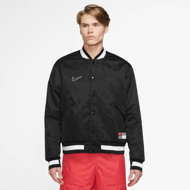 Nike Sb Varsity Skate Jacket Black/black/white/white