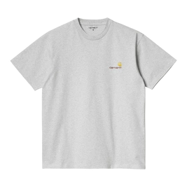 Carhartt WIP S/S American Script T (Ash Heather)