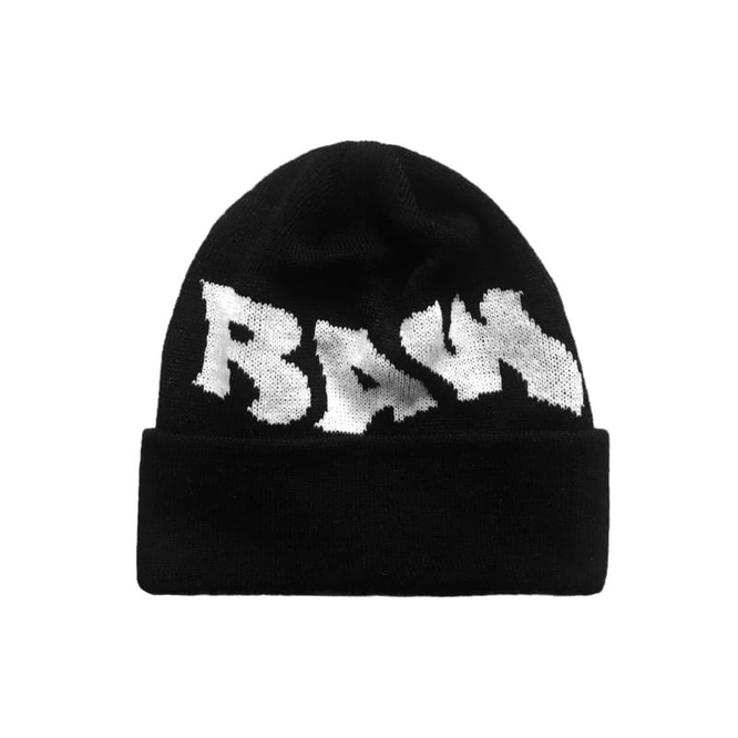 Raw Hide OG Logo Beanie Black