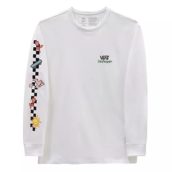 longsleeve Vans x Skateistan White