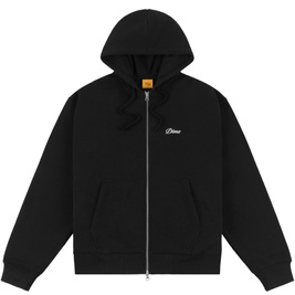 Bluza Dime Cursive small logo zip hoodie black