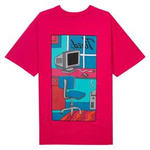 Tired Workstation Pocket Tee (Pink)