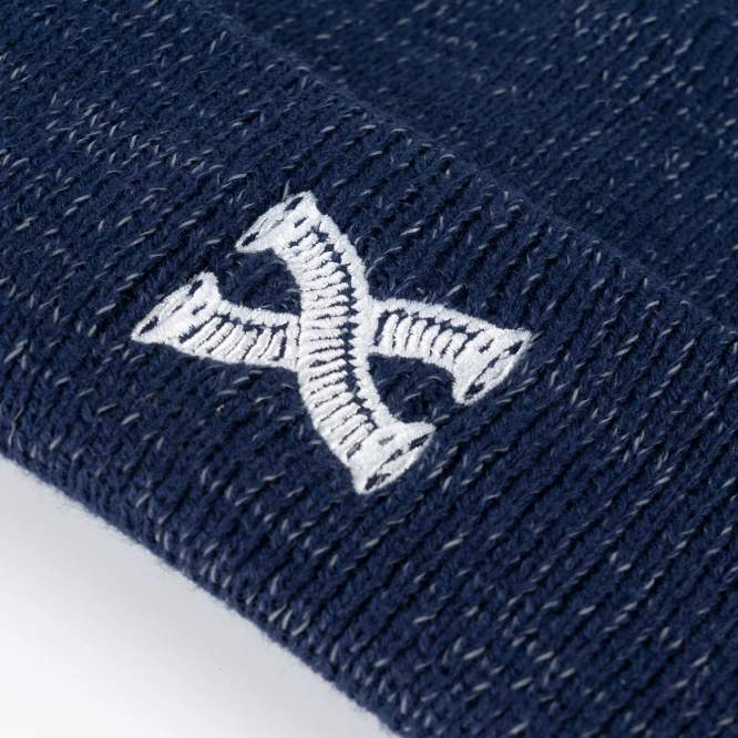 Grey Area Fourheader Reflective Beanie (Navy) 
