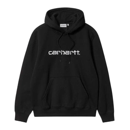 Carhartt WIP Hooded Carhartt Sweat (Black)