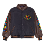 kurtka Fucking Awesome Gum Stamp Chenniele Varsity Puffer (Black/Brown)