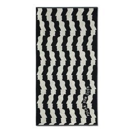 ręcznik polar Faces Beach towel black