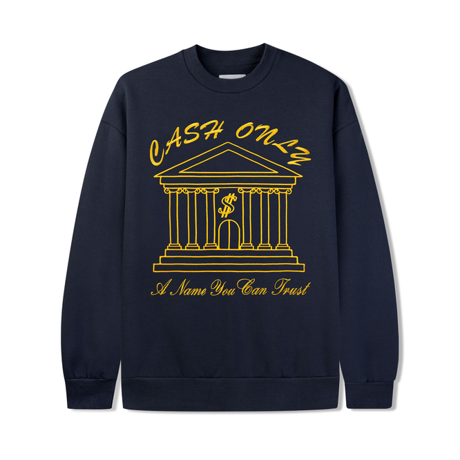 Bluza Cash Only Bank Crewneck deep navy