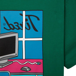 Tired Workstation Pocket Tee  (Dark Green)