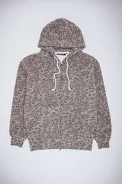 Fucking Awesome Burnt Sticker Stamp Zipped Hoodie AOP (Black)