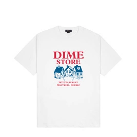 Dime skateshop t-shirt white