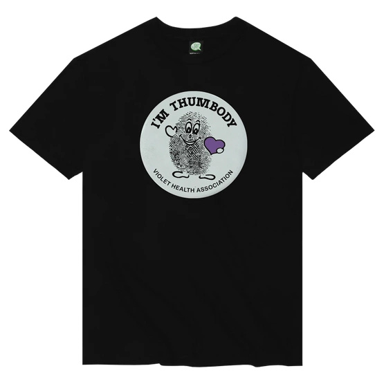 VIOLET "I'm Thumbody" T-Shirt (Black)