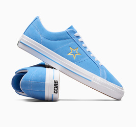 Converse One Star Pro OX (Light Blue/ White/ Gold)