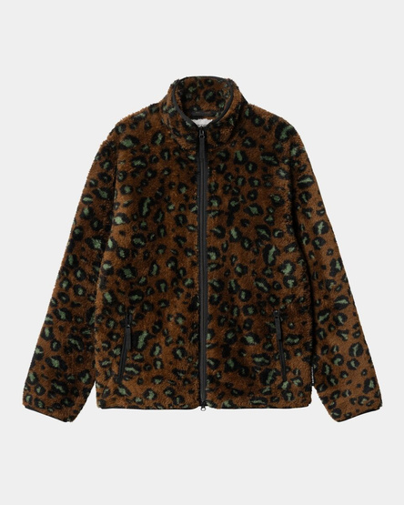 Carhartt WIP Jebson Sweat Jacket (Camo Leo, Tamarind Black)