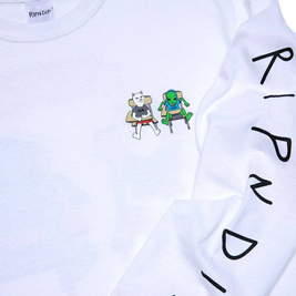 ripndip butts up longsleeve white