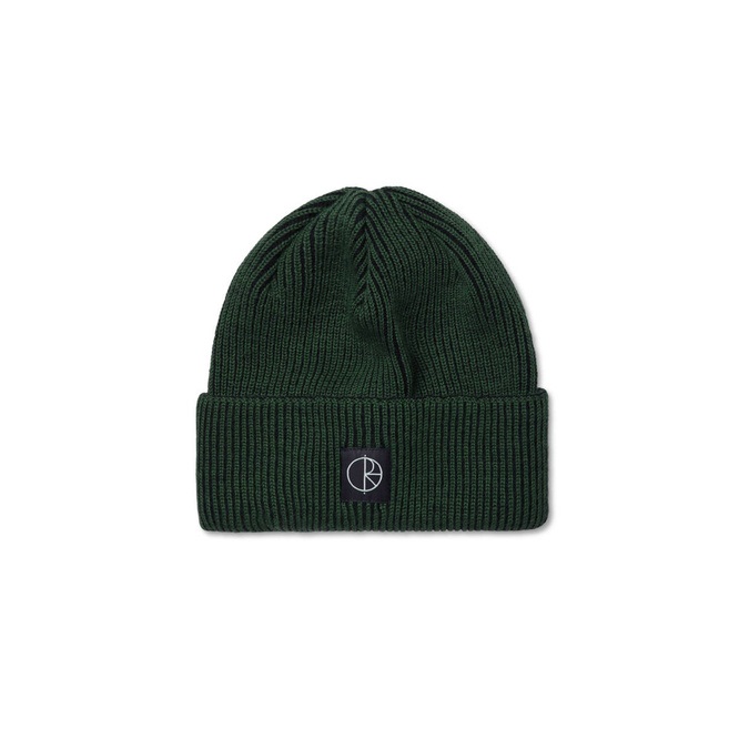 Polar Lines Merino Beanie (Dark Green)