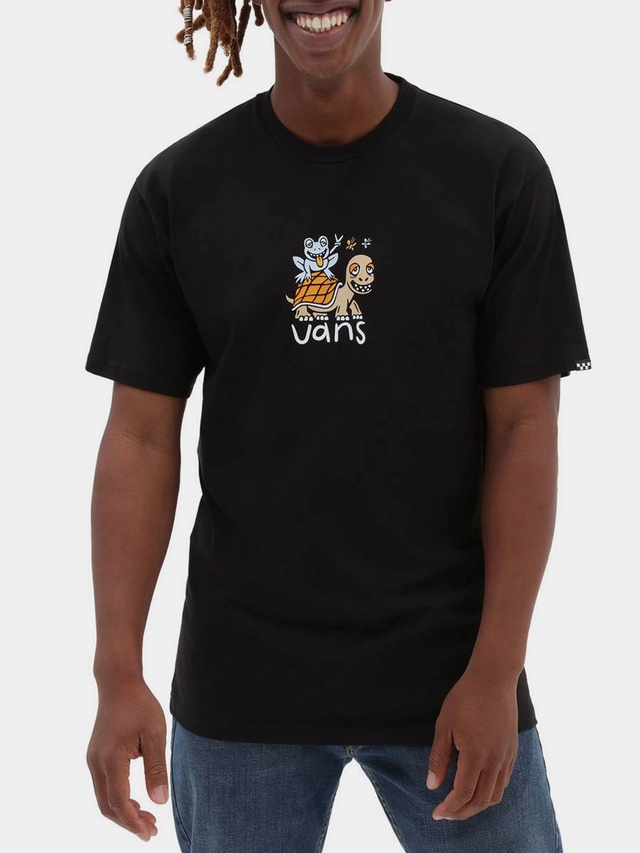 Vans Buddy Check T Shirt Black Clothes T shirts T Shirts SALE Sale 50 70 T Shirts Brands Vans News ALL Skateshop Miniramp.pl