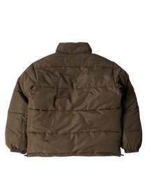 kurtka by Parra Protect The Sun Reversible Puffer Jacket (Brown)