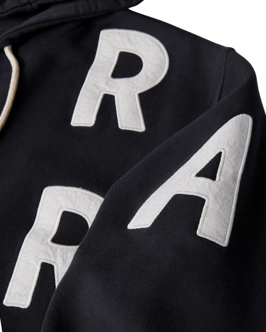 Bluza by Parra Word salad zip hooded sweatshirt dark navy