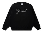 Grand Collection Embroidered Crewneck Sweatshirt (Black)