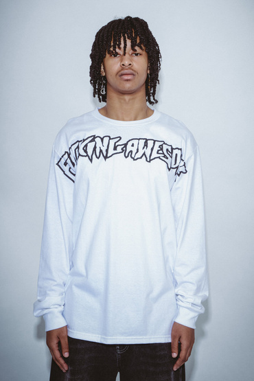 Fucking Awesome Big Stamp longsleeve white