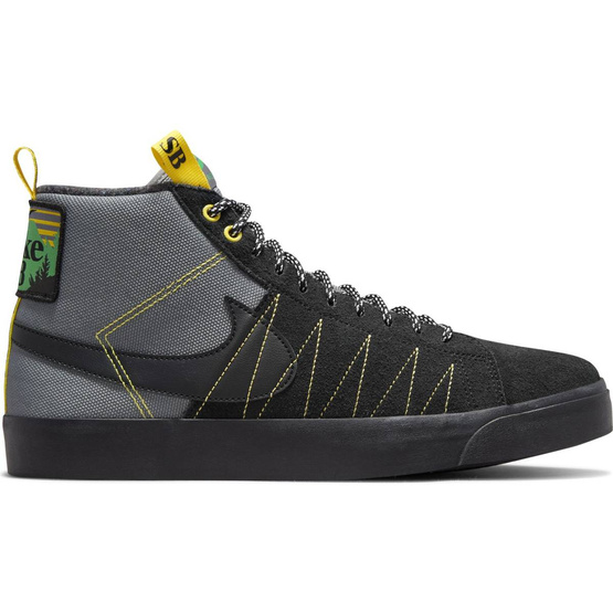 Nike SB Zoom Blazer Mid Premium Cool Grey/black-white-yellow Strike