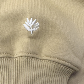 Magenta Script Crewneck (Beige)